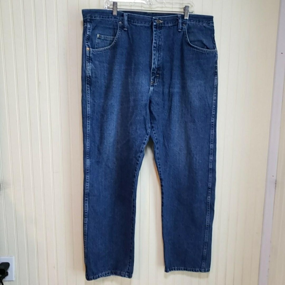 Wrangler‎ Rugged Wear 35001DK Jeans Mens 42x31 Blue Relaxed Straight Denim Pants